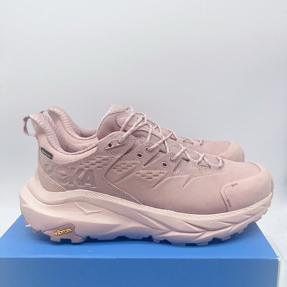 Hoka One One Kaha 2 Low GTX Trail Hiking Shoe Pale Mauve/Peach Whip Mens US 11 - Picture 1 of 12